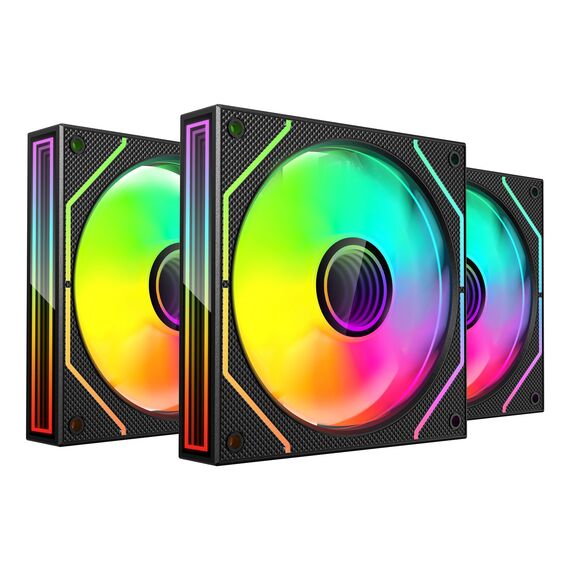 Mars Gaming MF3DPROKIT computer cooling system Computer case Fan 12 cm Black - Fans - PC Cases & Accessories - Techbox