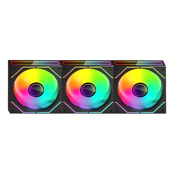 Mars Gaming MF3DPROKIT computer cooling system Computer case Fan 12 cm Black - Fans - PC Cases & Accessories - Techbox