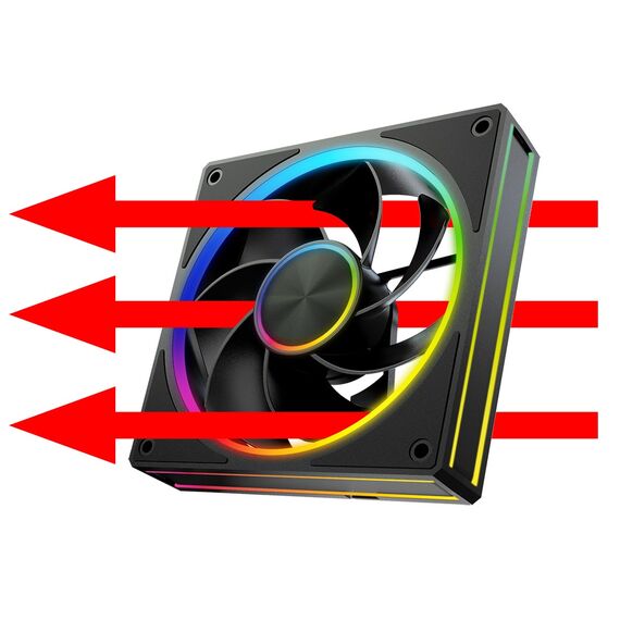 MODECOM VOLCANO LOOP 120 ARGB Reverse Fan Black - Fans - PC Cases & Accessories - Techbox