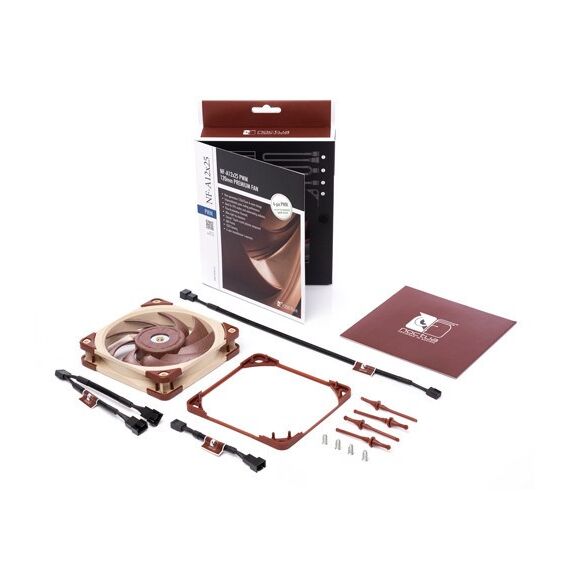 Noctua NF A12x25 PWM Computer case Fan 12 cm Beige, Red - Fans - PC Cases & Accessories - Techbox
