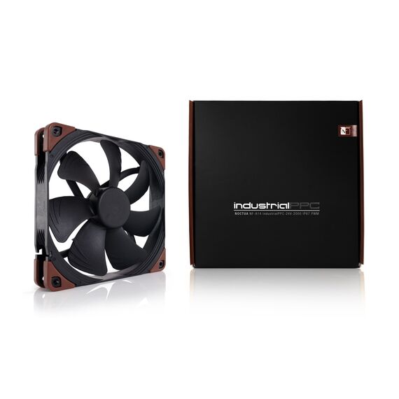 Noctua NF-A14-Industrial PPC-2000 PWM Computer case Fan 14 cm Black, Brown 1 pc(s) - Fans - PC Cases & Accessories - Techbox