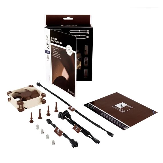 Noctua NF-A8 PWM computer cooling system Computer case Fan 8 cm Beige, Brown | Techbox