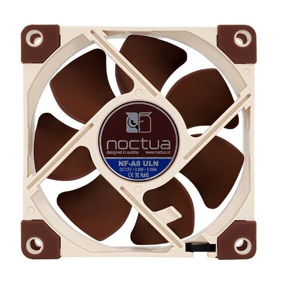 Noctua NF-A8 ULN computer cooling system Computer case Fan 8 cm Beige, Brown | Techbox