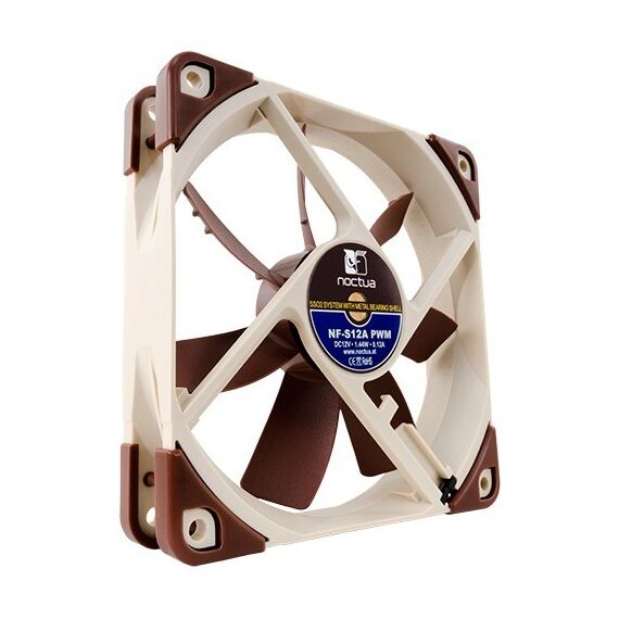 Noctua NF-S12A PWM computer cooling component Computer case Fan 12 cm Brown - Fans - PC Cases & Accessories - Techbox