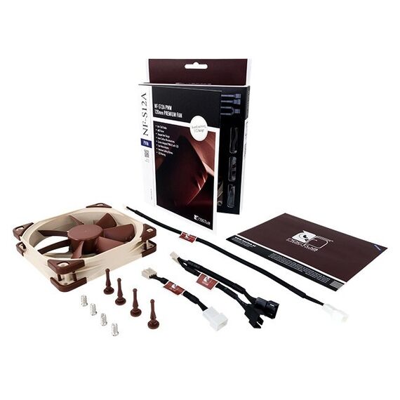 Noctua NF-S12A PWM computer cooling component Computer case Fan 12 cm Brown - Fans - PC Cases & Accessories - Techbox