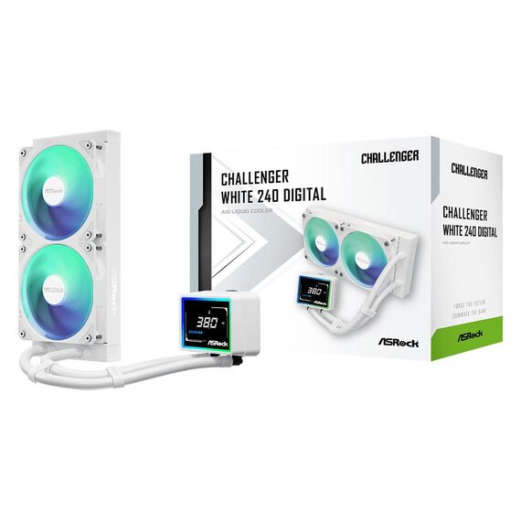 ASRock Challenger White 240 Digital Cooling - CPU Coolers & Pastes - CPU & Cooling - Techbox