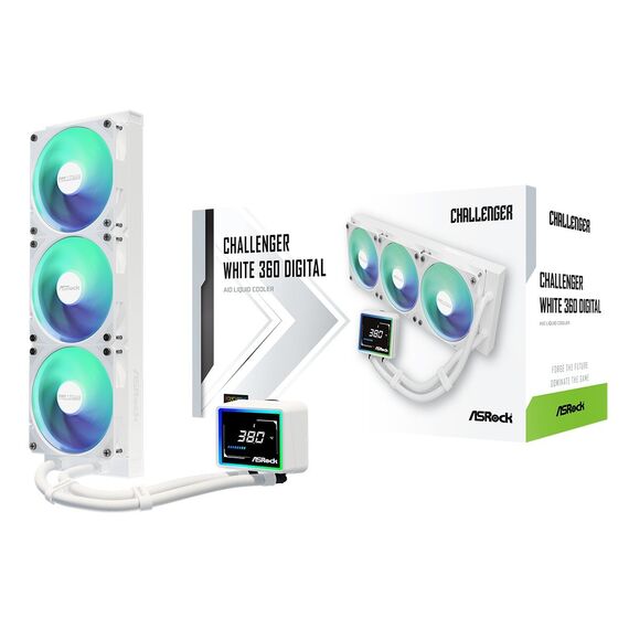 ASRock Challenger White 360 Digital Cooling - CPU Coolers & Pastes - CPU & Cooling - Techbox