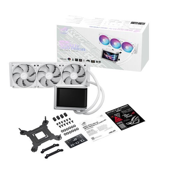 Asus ROG RYUO IV 360 ARGB Wht - all-in-one water cooling, 12 cm (white) | Techbox
