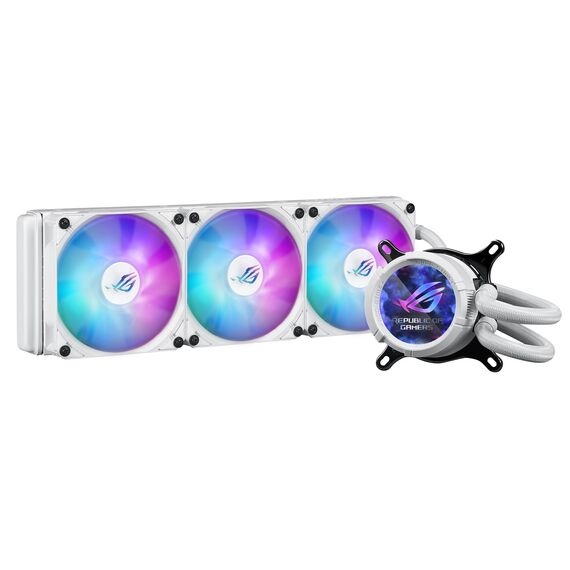 ASUS ROG Strix LC III 360 ARGB White Edition Processor All-in-one liquid cooler 12 cm - CPU Coolers & Pastes - CPU & Cooling - Techbox