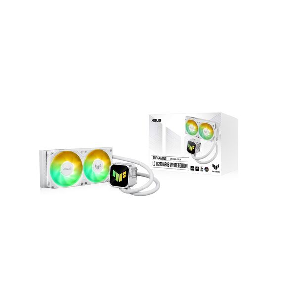 ASUS TUF GAMING LC III 240 ARGB WHT Processor All-in-one liquid cooler 12 cm White - CPU Coolers & Pastes - CPU & Cooling - Techbox