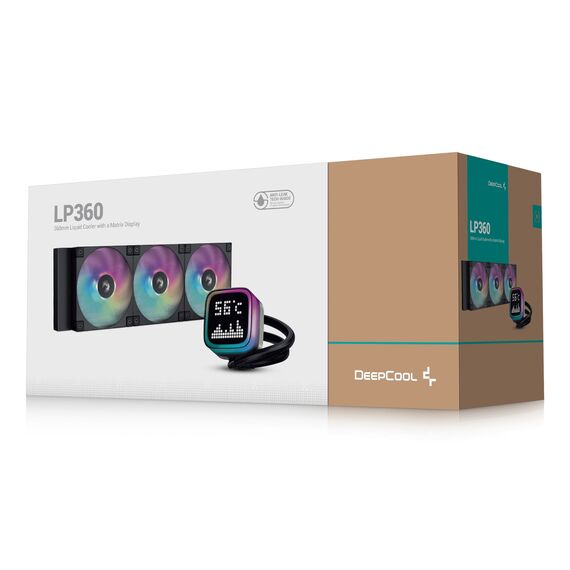 DeepCool R-LP360-BKMSNC-G-1 computer cooling system Computer case, Processor All-in-one liquid cooler 12 cm Black 1 pc(s) - CPU Coolers & Pastes - CPU & Cooling - Techbox