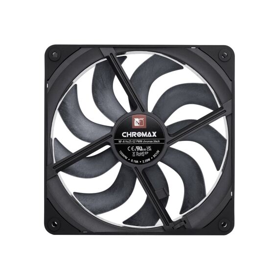 NF-A14x25 G2 PWM chromax.black - next-gen 140mm fan (black) | Techbox