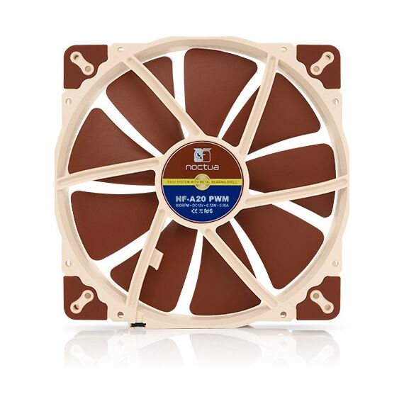 Noctua NF-A20 PWM Computer case Fan 20 cm Beige, Brown | Techbox
