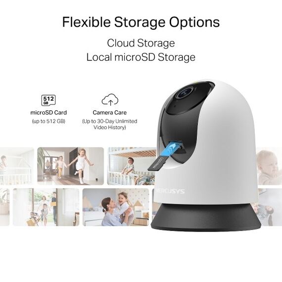 Mercusys MC210 security camera Bulb Indoor 2304 x 1296 pixels Ceiling/Desk - Cameras - Cameras & DVR - Techbox