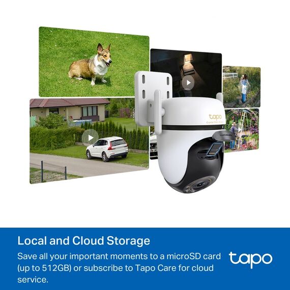 TP-Link Outdoor Pan/Tilt Security Wi-Fi Camera SPEC: 3K 5MP (2880x1620), 2.4 GHz, 2 × External Antennas, 1 × Ethernet Port, Horizontal 360º | Techbox