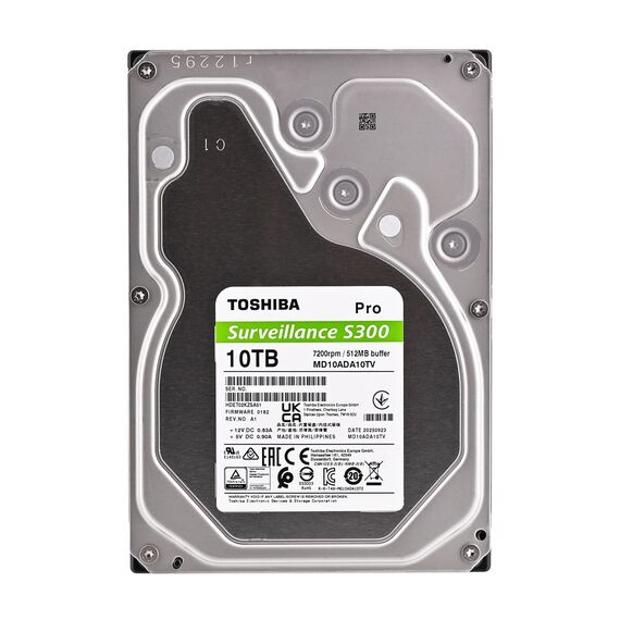 Toshiba S300 Pro Surveillance internal hard drive 10 TB 7200 RPM 512 MB 3.5" Serial ATA III | Techbox