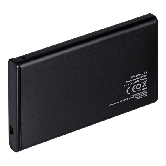 Gembird EE2-U2S-5 storage drive enclosure HDD enclosure Black 2.5" | Techbox