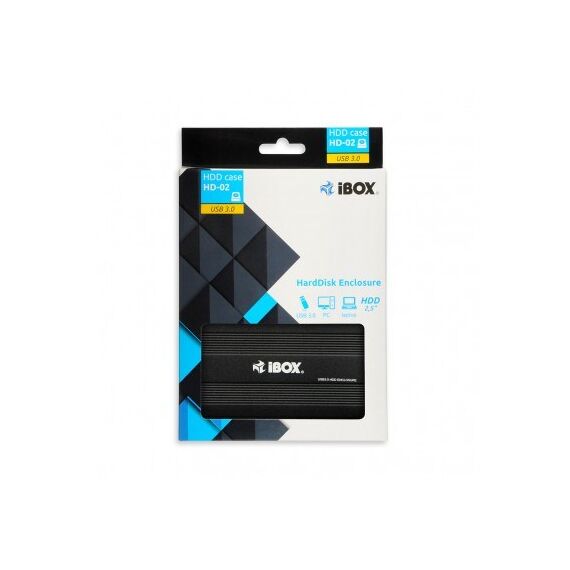 iBox HD-02 HDD enclosure Black 2.5" | Techbox