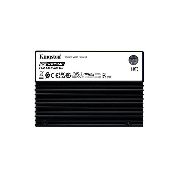 Kingston Technology 3.84TB DC3000ME U.2 PCIe 5.0 NVMe TCG Opal Enterprise SSD | Techbox