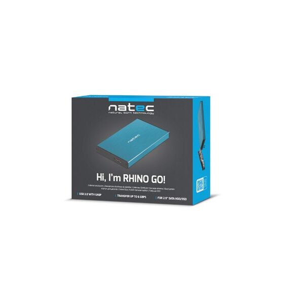 NATEC CASE HDD RHINO GO (USB 3.0, 2.5", BLUE) | Techbox