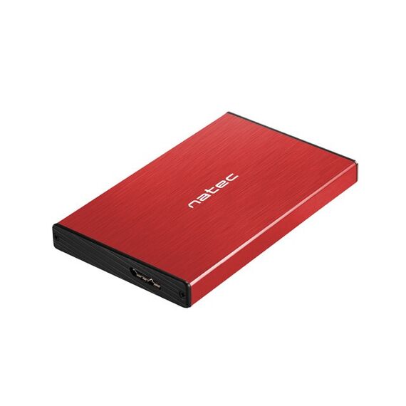 NATEC HDD ENCLOSURE RHINO GO (USB 3.0, 2.5", RED) | Techbox