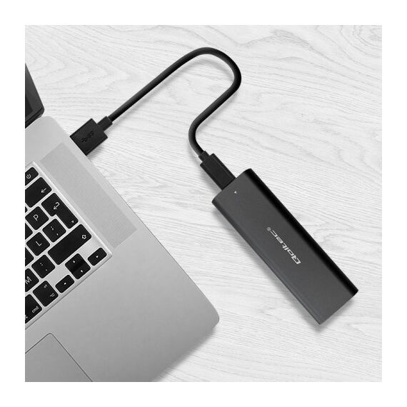 Qoltec 50312 storage drive enclosure SSD enclosure Black M.2 | Techbox