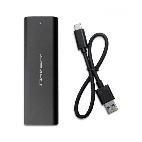 Qoltec 50312 storage drive enclosure SSD enclosure Black M.2 | Techbox