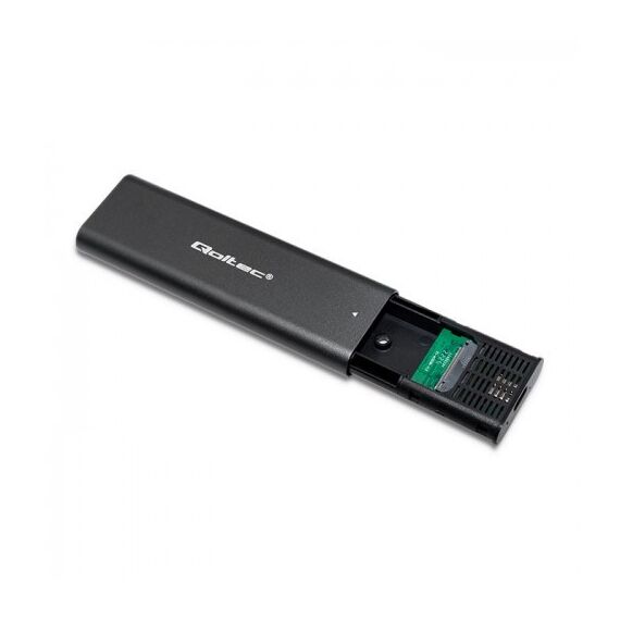 Qoltec 50312 storage drive enclosure SSD enclosure Black M.2 | Techbox