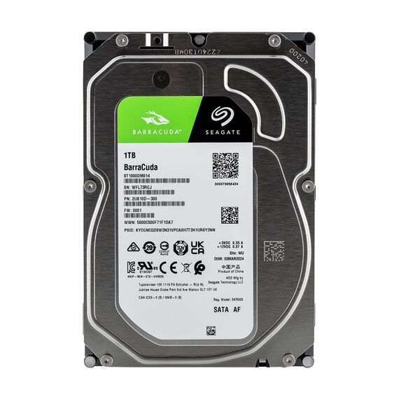 Seagate Barracuda ST1000DM014 internal hard drive 3.5" 1 TB Serial ATA III - Internal HDD - Hard Drives - Techbox
