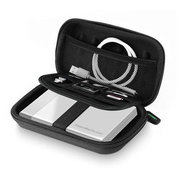 Ugreen 40707 storage drive case Pouch case EVA (Ethylene Vinyl Acetate) Black | Techbox