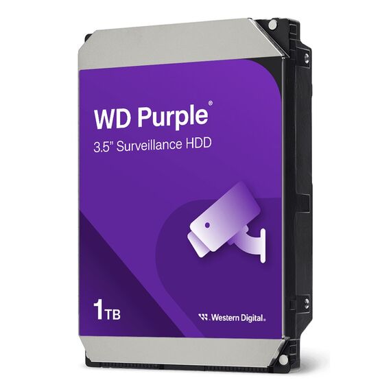 Western Digital Purple internal hard drive 1 TB 5400 RPM 64 MB 3.5" Serial ATA III - Internal HDD - Hard Drives - Techbox