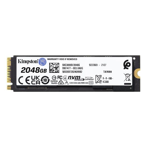 Kingston Technology 2048G KC3000 M.2 2280 NVMe SSD | Techbox