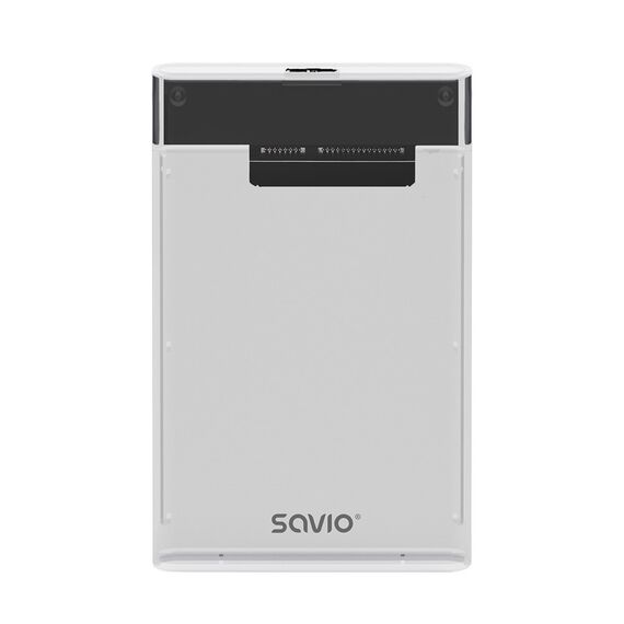 Savio 2.5" External HDD/SSD enclosure, USB 3.0, transparent, AK-66 | Techbox