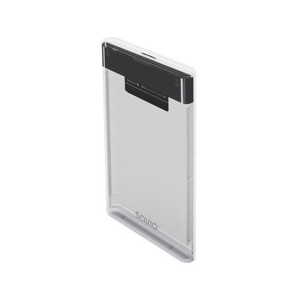 Savio 2.5" External HDD/SSD enclosure, USB 3.0, transparent, AK-66 | Techbox