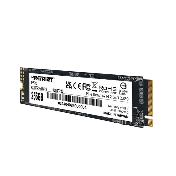 SSD PATRIOT VIPER P320 M.2 PCI-Ex4 NVMe 256GB 2.2GB/S (P320P256GM28) | Techbox