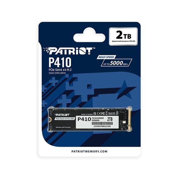 SSD Patriot Viper P410 M.2 PCI-Ex4 NVMe 1.4 2TB 5GB/s (P410P2TBM28H) | Techbox