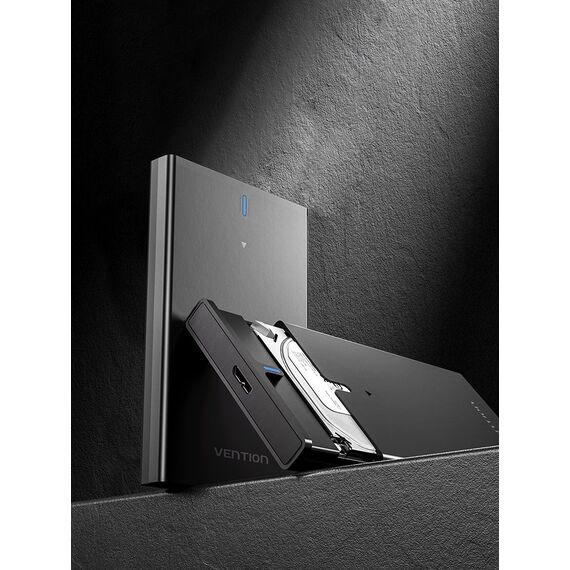 Vention 2.5 Inch SATA Hard Drive Enclosure (USB 3.0 Micro-B) Black | Techbox