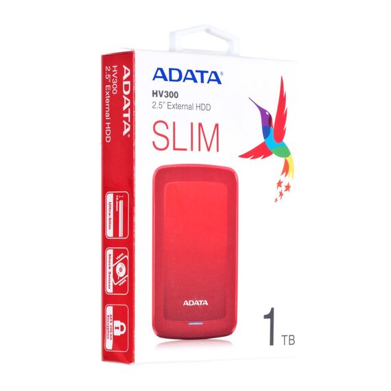 ADATA HV300 external hard drive 1000 GB Red | Techbox