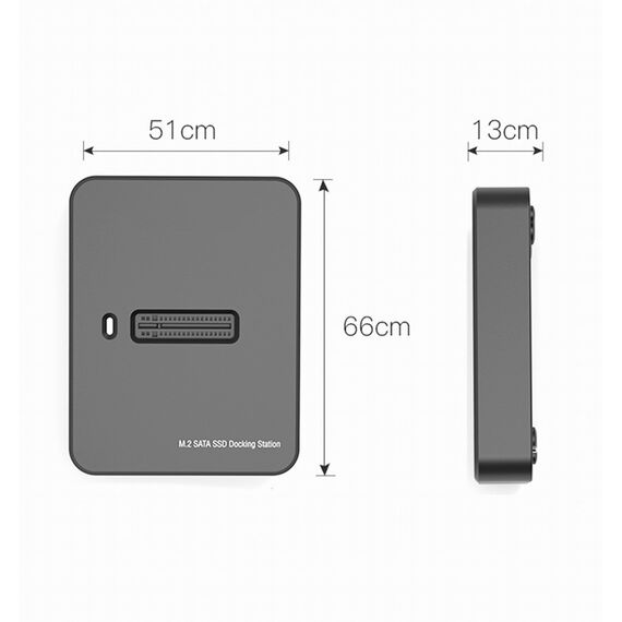 Gembird DD-U3M2 storage drive docking station USB 3.2 Gen 1 (3.1 Gen 1) Type-C Black | Techbox