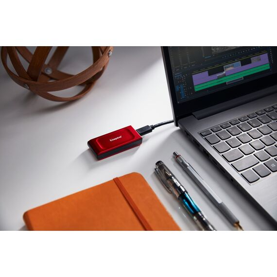 Kingston Technology 2TB XS1000 Red External USB 3.2 Gen 2 Portable Solid State Drive | Techbox