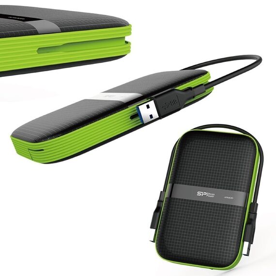 Silicon Power Armor A60 external hard drive 1000 GB Black - External HDD & SSD - Hard Drives - Techbox
