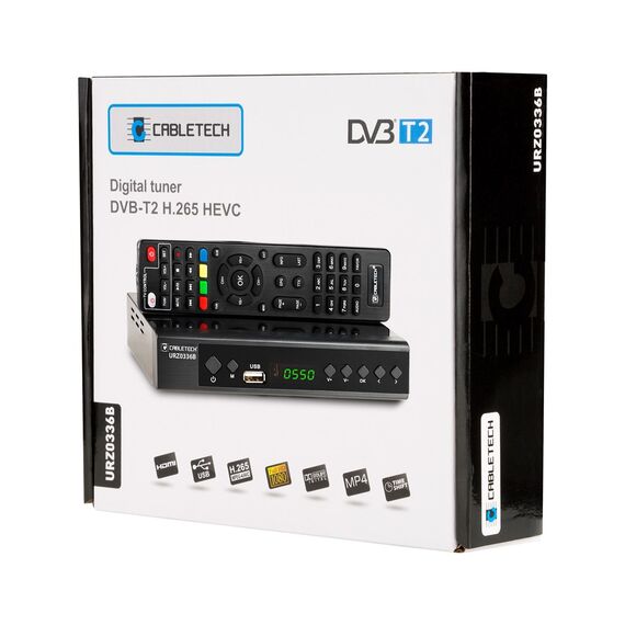 Cabletech DEKODER DVB-T2 H.265 HEVC URZ0336 | Techbox