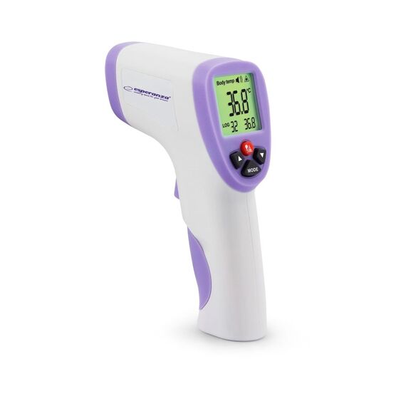 Esperanza ECT002 digital body thermometer Remote sensing thermometer Purple, White Ear, Forehead, Oral, Rectal, Underarm Buttons - Thermometers - Health - Techbox