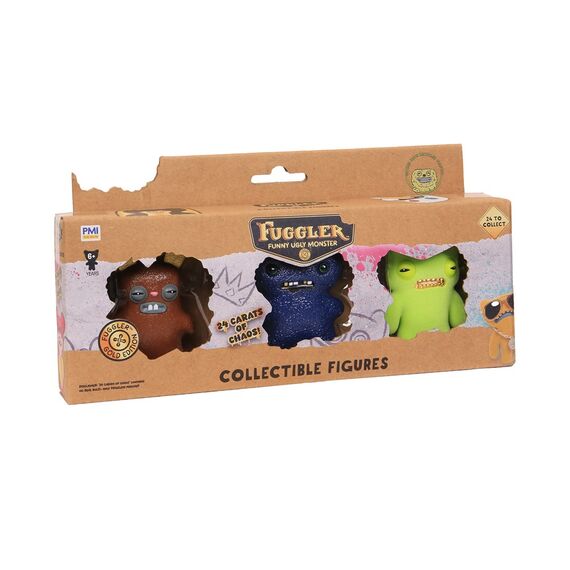 FUGGLER S3 GOLD EDITION FIGURES - 3 PACK (ASSORTMENT) |  Techbox