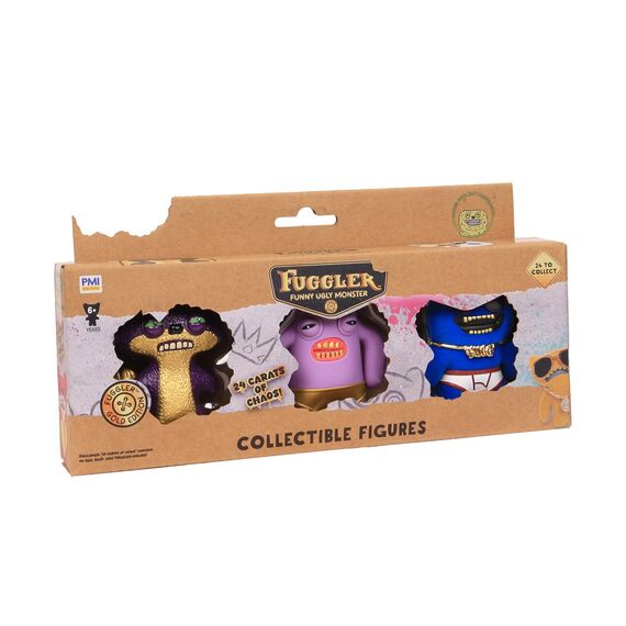 FUGGLER S3 GOLD EDITION FIGURES - 3 PACK (ASSORTMENT) |  Techbox