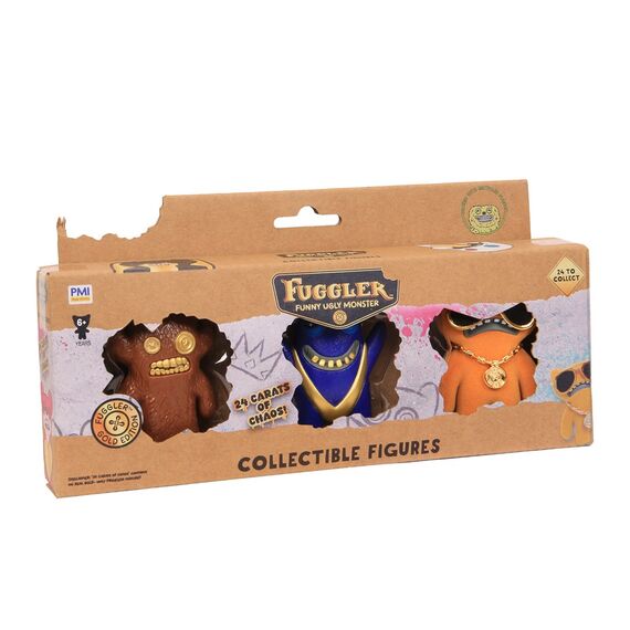 FUGGLER S3 GOLD EDITION FIGURES - 3 PACK (ASSORTMENT) |  Techbox