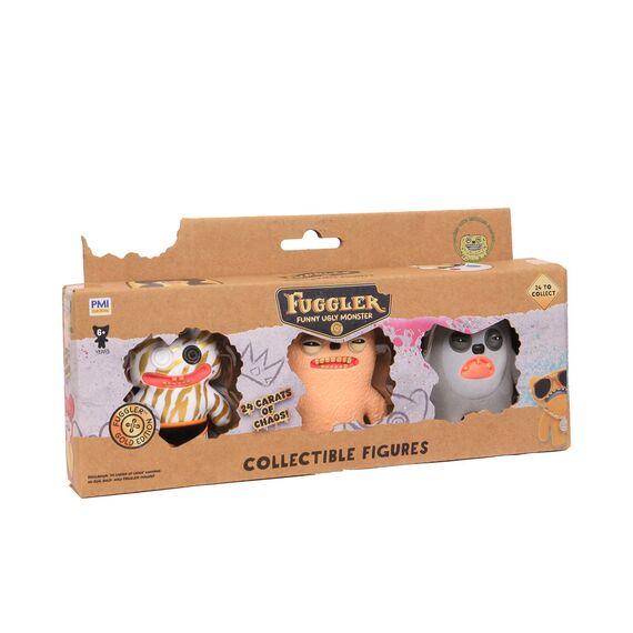 FUGGLER S3 GOLD EDITION FIGURES - 3 PACK (ASSORTMENT) |  Techbox