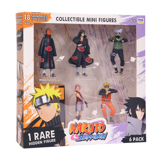NARUTO SHIPPUDEN FIGURES - 6 PACK DELUXE EDITION VER. A |  Techbox