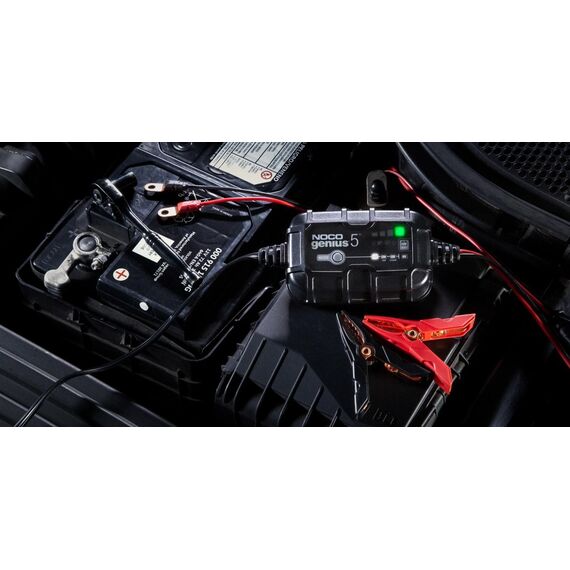 NOCO GENIUS5 5A Battery charger for 6V/12V batteries with maintenance and desulphurisation function | Techbox