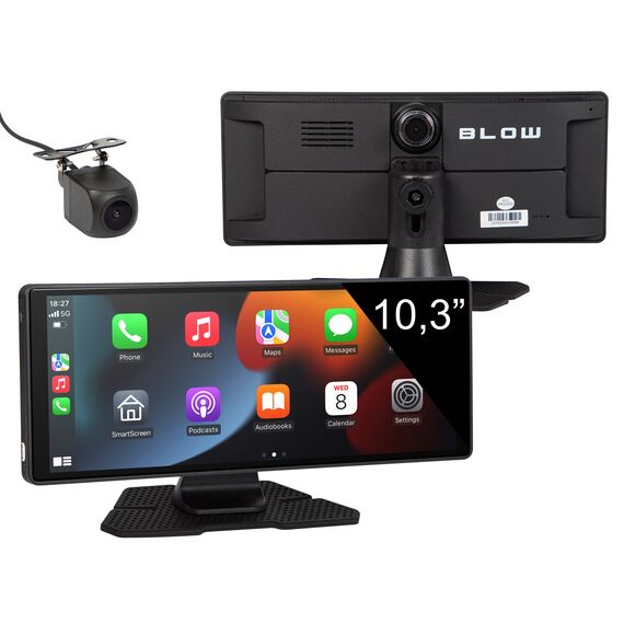 Wireless CarPlay5.0 BLOW Multimedia Station with video recorder and rear view camera | Techbox
